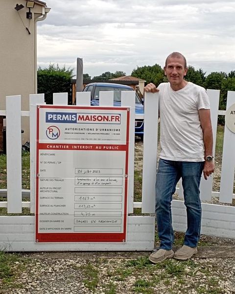Chantier Permis Maison — Sas d'entrée, garage et carport, Baignes-Sainte-Radegonde · Charente