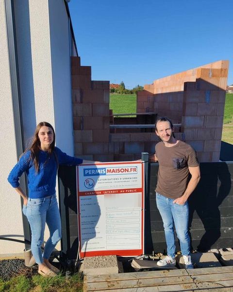 Chantier Permis Maison — Extension sur deux étages, Moselle · Grand Est