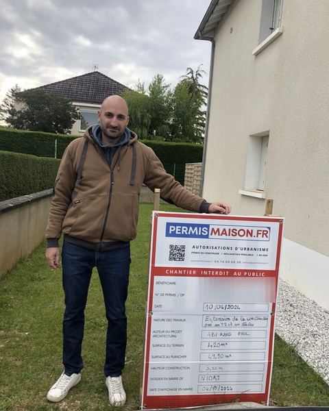 Chantier Permis Maison — Extension : un T2 et un studio, Niort · Deux-Sèvres
